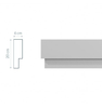 Corniche GM7 moderne : forme  plate et large