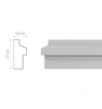 Corniche GM11 moderne :  forme rectangulaire