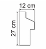 Corniche GM11 moderne :  forme rectangulaire