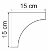 Corniche GW8 : profil symétrique et semi-circulaire