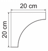 Corniche GW18 : Forme arrondie pour un style raffiné