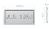 Rosace personnalisée AD2 :  forme rectangulaire et simple