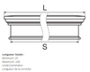 Corniche de fenêtre GO2 - style architectural traditionnel Personnalisée - Coupes et finition d’usine – gratuites.