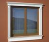 Corniche de fenêtre GO2 - style architectural traditionnel Personnalisée - Coupes et finition d’usine – gratuites.