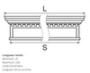 Corniche de fenêtre GO6 - Classique avec Détails en Relief Personnalisée - Coupes et finition d’usine – gratuites.