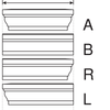 Moulure de rebord P10 - Élégance et Raffinement Personnalisée - Coupes et finition d’usine – gratuites.