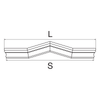 Fronton de fenêtre NA11 - Forme en zigzag Personnalisée - Coupes et finition d’usine – gratuites.