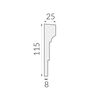 Moulure de fenêtre Premium Line WPL3 :  Simple et Raffinée