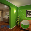 Corniche de Plafond LW12 Forme arrondie pour une finition classique