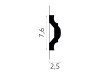 Profil moulure décorative premium MDD351 - décoration intérieure design élégant
