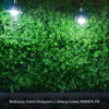 Matte décorative 50x50 cm, aspect naturel, feuillage dense, parfaite pour ambiance zen