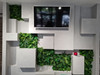 Jardin vertical Laurel en bois massif, design naturel et élégant.