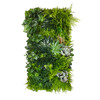 Jardin vertical tropical 50x100 cm, design épuré et végétation luxuriante