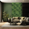 Mur végétal citronnier 50x50 cm, visualisation en intérieur élégant