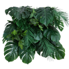 Mur vert Émeraude Jungle 50x50 cm - Vue d'ensemble motif tropical