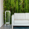 Jardin vertical décoratif à motifs feuilles d'automne, design naturel et épuré