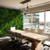 Visualisation du jardin vertical NEST, montre l'intégration harmonieuse dans un intérieur moderne