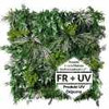 Jardin vertical Nevada FR UV – détail du motif végétal et de la structure légère