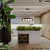 Insert en plastique noir pour pot de fleurs, design épuré et moderne