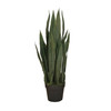 Plante artificielle Sansevieria Zelenica 90 cm - Détail feuilles réalistes