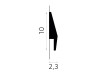 Profil plinthe décorative haute qualité MD016P - finition sol mur décoration intérieure
