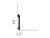 Profil plinthe décorative haute qualité MD236 - finition sol mur décoration intérieure