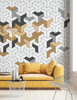 Unité design contemporain, finition bois clair, style minimaliste