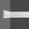 Moulure murale OP-072 vue en perspective, finition moderne pour décoration intérieure.