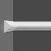 Moulure murale PP-041 en vue de face, finition lisse et moderne.