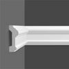 Moulure murale PP-092 vue de face en couleur anthracite.