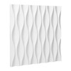Panneau décoratif 3D WS-07 en blanc, effet relief moderne et élégant
