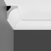 Corniche de plafond CAR-051 en vue frontale, finition mate, style moderne.