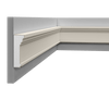 Moulure multifonctionnelle LP 044 en styrodur, finition moderne et élégante.
