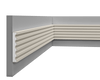 Moulure multifonctionnelle LP 048 en styrodur pour finitions intérieures et extérieures.