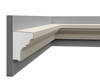 Moulure multifonctionnelle LP 076 en polystyrène extrudé, idéale pour décorer les plafonds et les mu