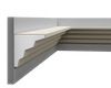 Corniche LP 194 en polystyrène extrudé, vue extérieure avec finition lisse.