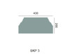 Base de colonne BKP 3 avec cotes et dimensions