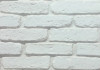 Brique blanche vieillie, aspect authentique et texturé.