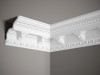 Corniche de plafond blanc mate en Profoam, style épuré et moderne