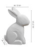 Lièvre en peluche réaliste, idéal pour le décor ou les cadeaux.