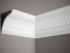 Corniche de plafond blanc mate en Profoam, dimensions 200x14,5x16,5 cm