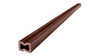 Solive composite WPC 3×4 cm, couleur marron foncé, vue latérale détaillée.