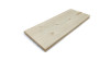 Vue détaillée du plancher épicéa scandinave micro-biseauté, texture naturelle et grain fin.