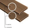 Lame de terrasse composite rainurée 2,5 × 16 cm en PVC – chêne Lindberg