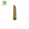 Quart de rond en pin thermo, dimensions 2x2x250 cm, qualité AB, vue en bout.