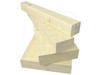 Bois d'œuvre épicéa scandinave C24, dimensions 4,5 × 19,5 cm, longueur 5,10-6,00 m.