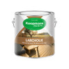 Larcholie transparente Koopmans 2,5 L pour bois thermo – vue du flacon avec étiquette.