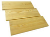 Planche de mélèze de Sibérie 2×12 cm, classe AB, longueur 4 m – détail des nœuds et grain.