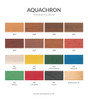 Gamme de couleurs disponibles pour l'imprégnation acrylique Aquachron – Koopmans