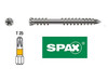 Vis à bois inox A2 5 x 8 cm TORX 25 – paquet de 100